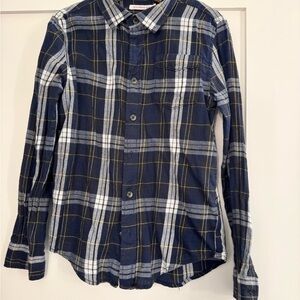 Navy Blue Plaid kid’s Shirt
